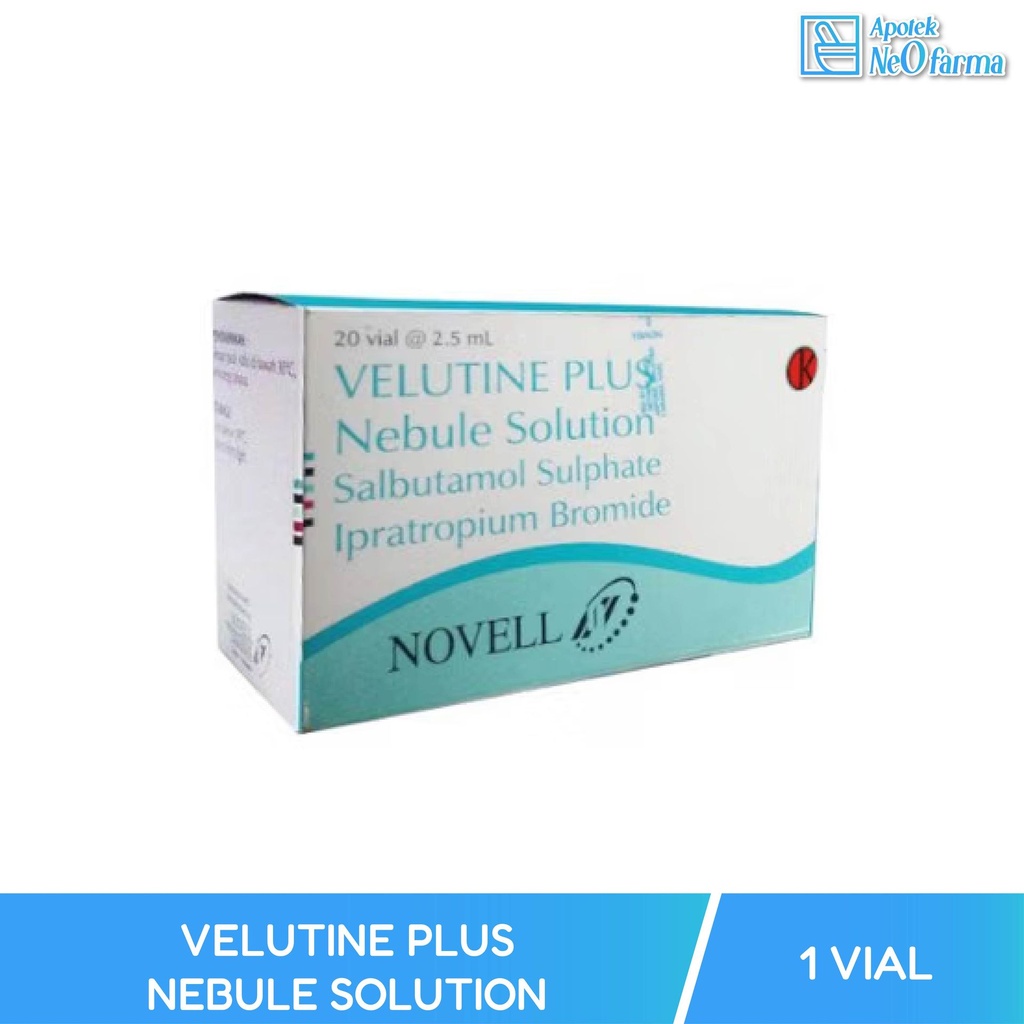 VELUTINE PLUS NEBULE SOLUTION BOX 20 VIAL @2,5ML