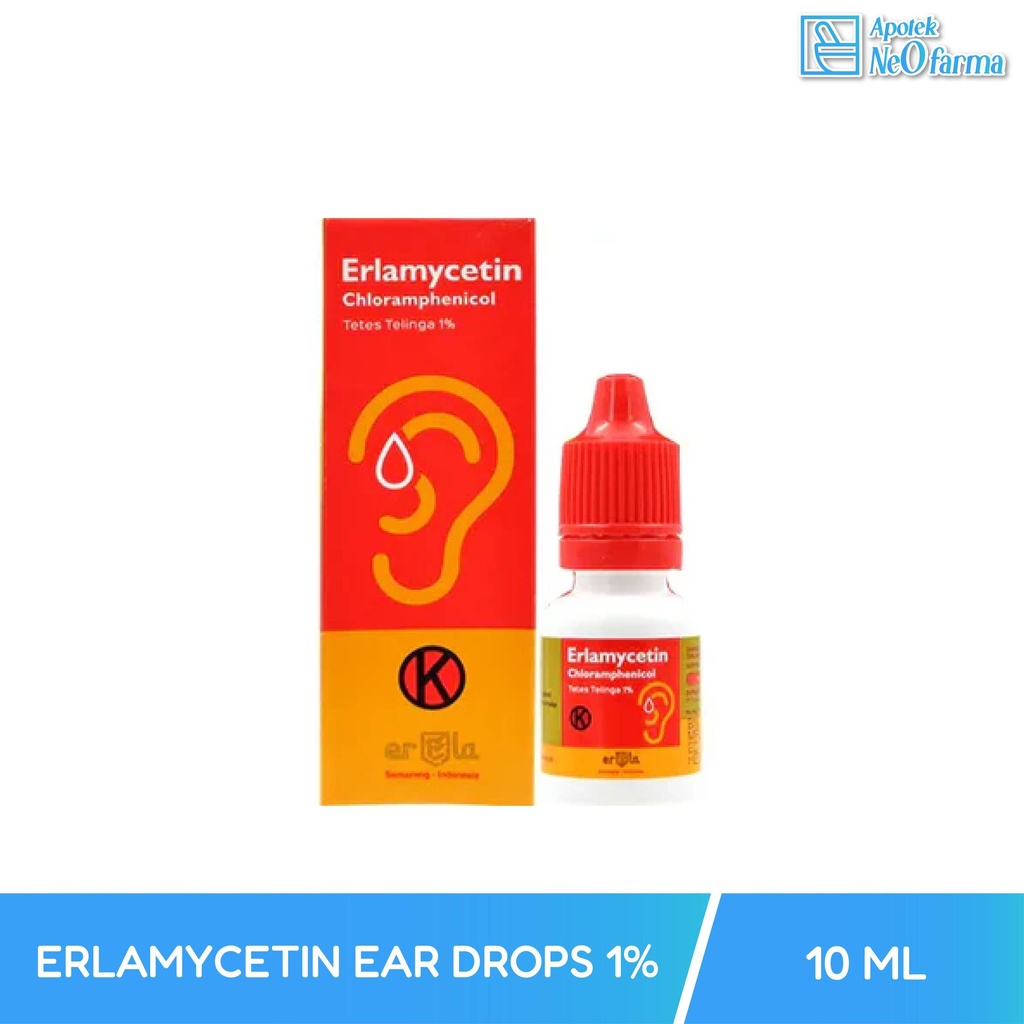 ERLAMYCETIN EAR DROPS 1% 10 ML