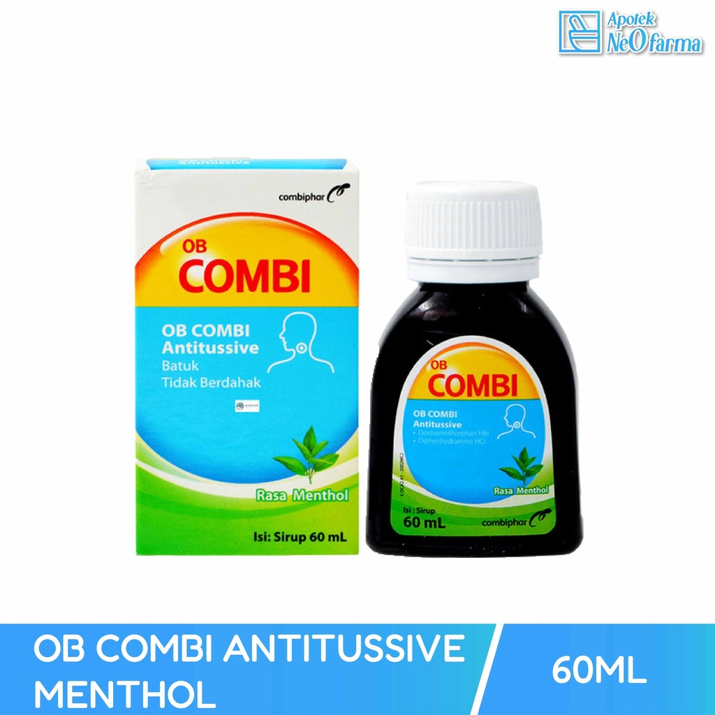 OB COMBI ANTITUSSIVE MENTHOL BTL 60ML
