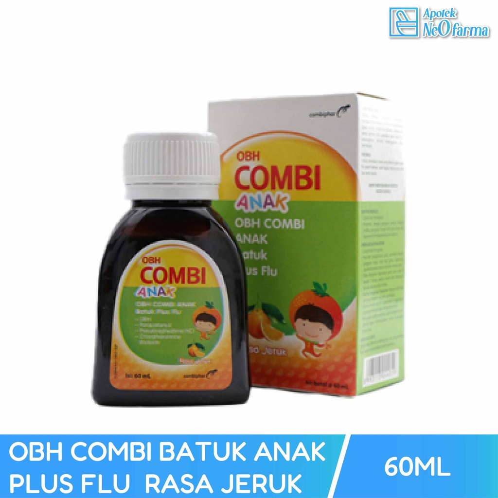 OBH COMBI ANAK BATUK PLUS FLU SYR RASA JERUK 60 ML
