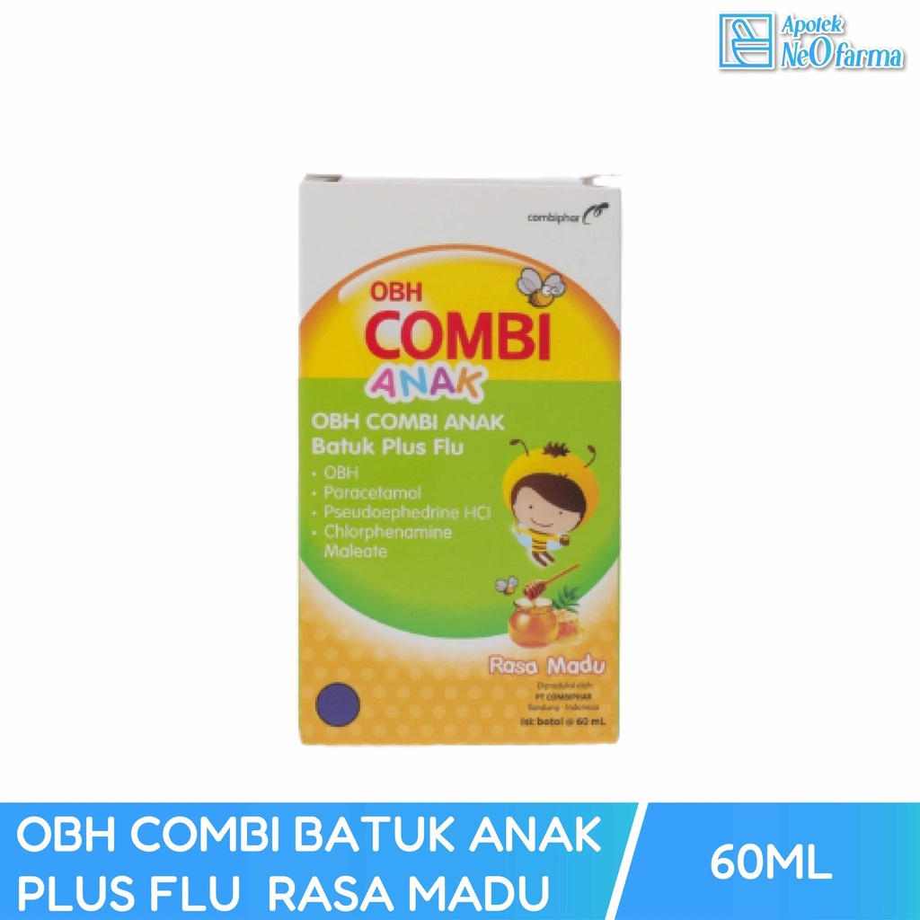OBH COMBI BATUK ANAK PLUS FLU SYR RASA MADU 60 ML