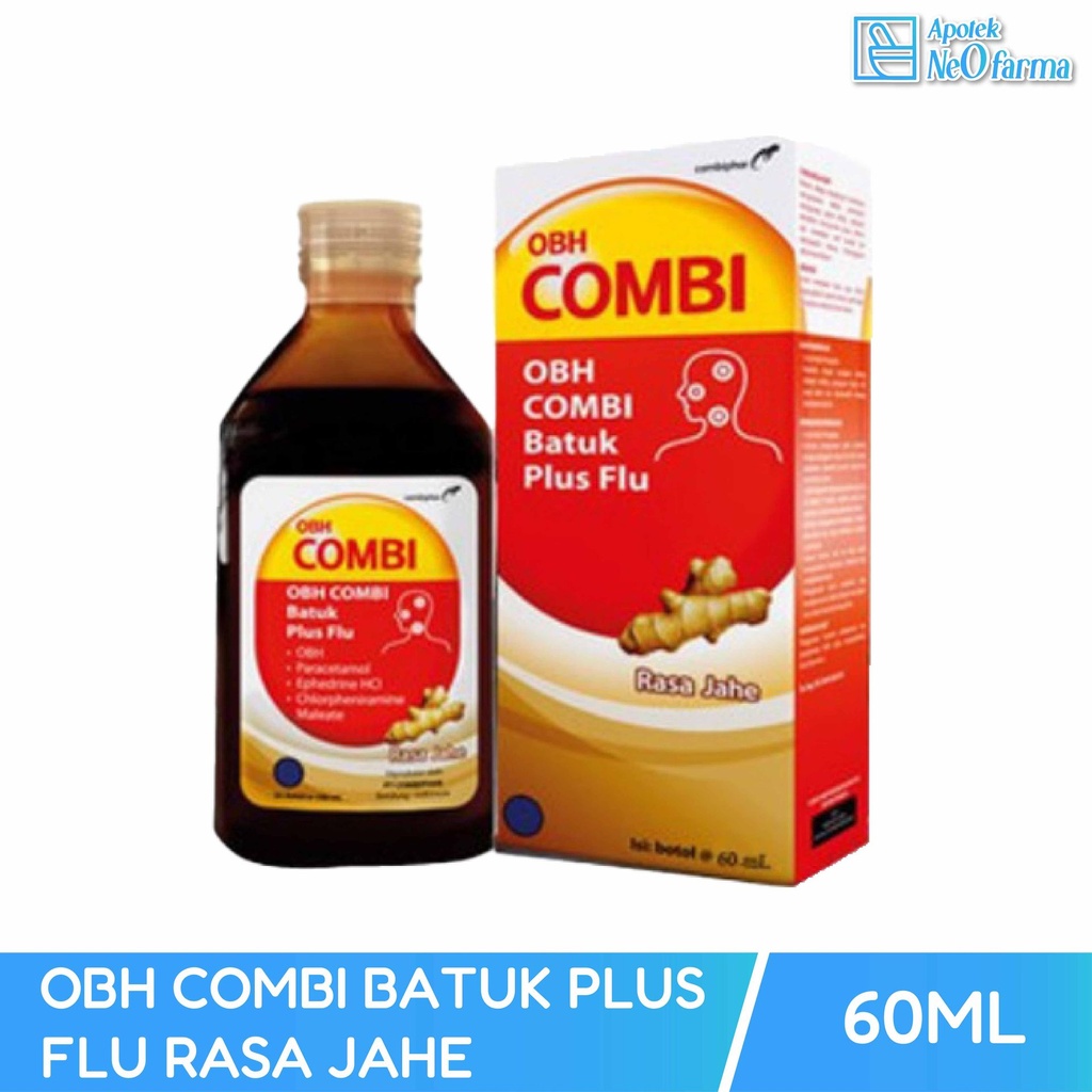 OBH COMBI BATUK PLUS FLU SYR RASA JAHE 60 ML