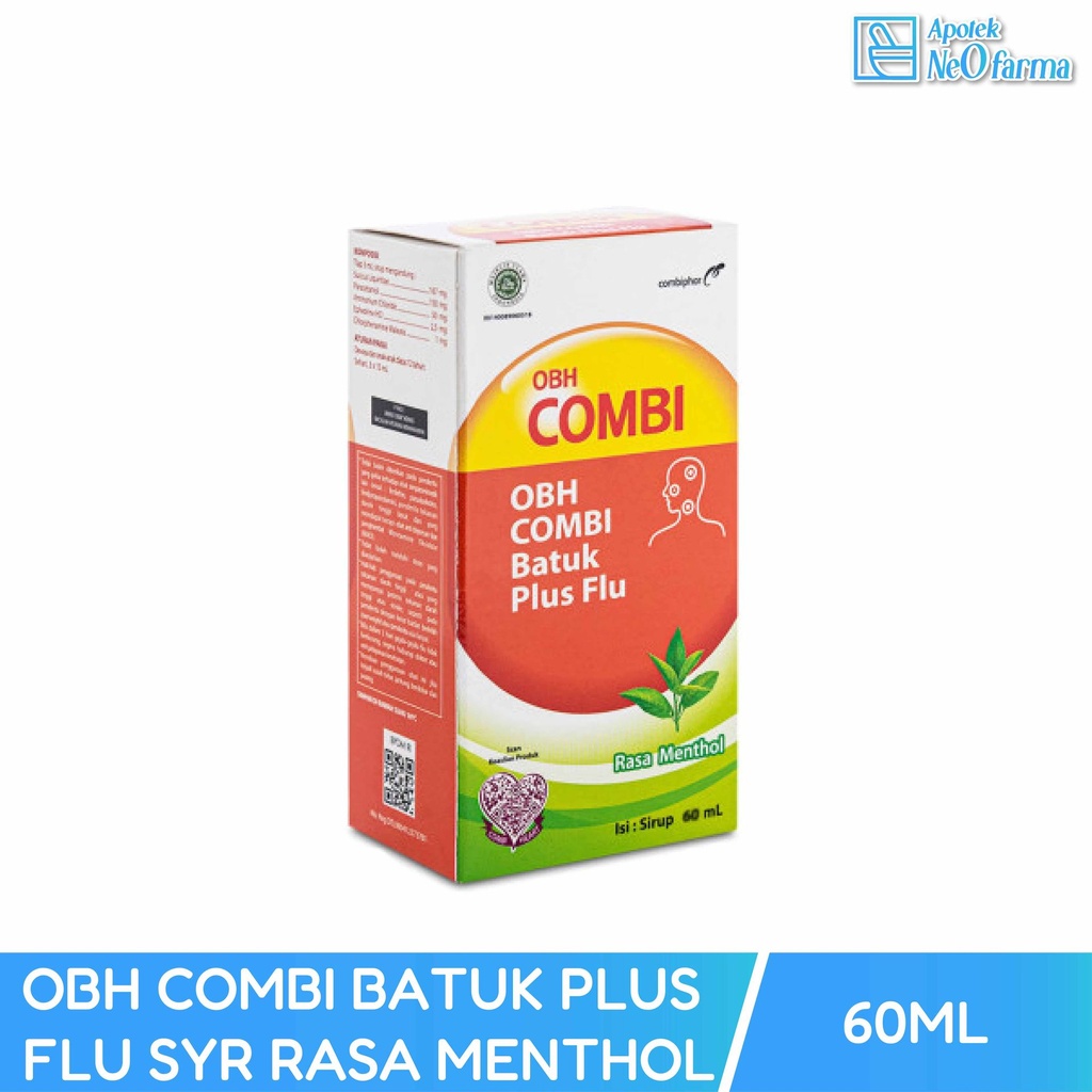OBH COMBI BATUK PLUS FLU SYR RASA MENTHOL 60 ML
