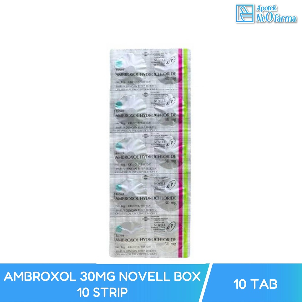 AMBROXOL 30MG NOVELL BOX 10 STRIP