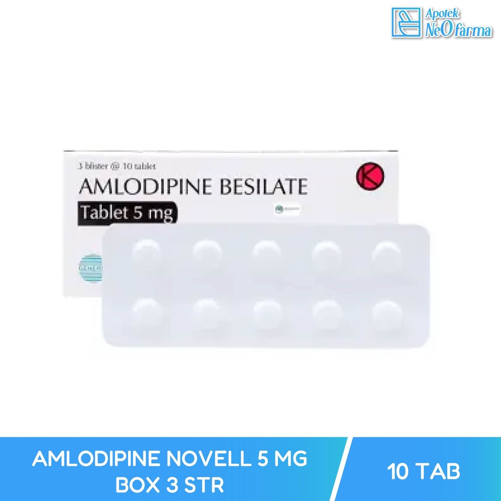 AMLODIPINE NOVELL 5 MG BOX 3 STR @ 10 TAB