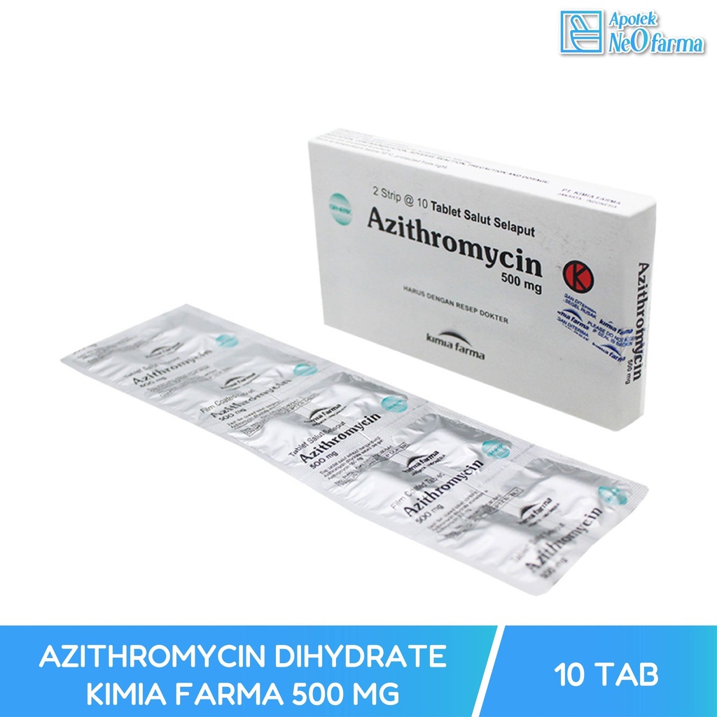 AZITHROMYCIN DIHYDRATE KIMIA FARMA 500 MG
