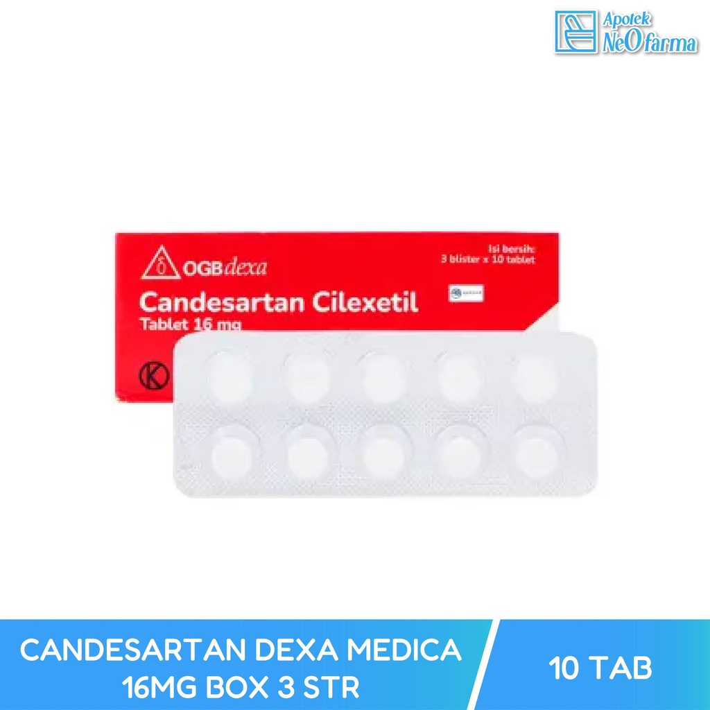 CANDESARTAN DEXA MEDICA 16 MG BOX 3 STR @ 10 TAB