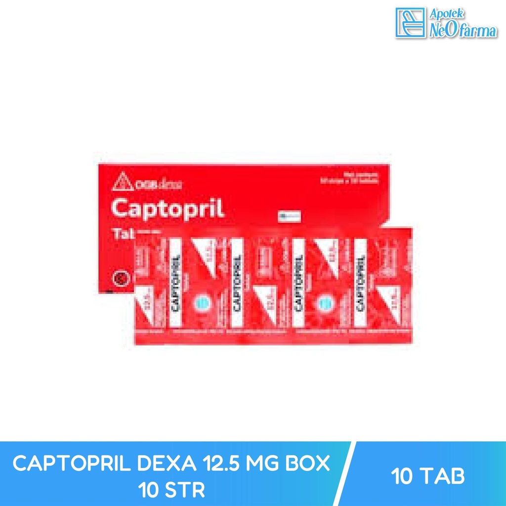 CAPTOPRIL DEXA 12.5 MG BOX 10 STR @ 10 TAB