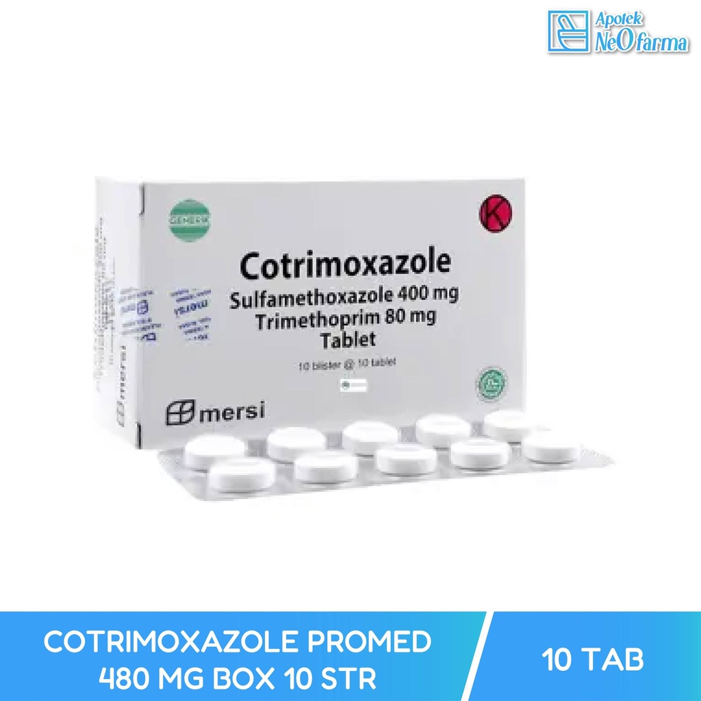 COTRIMOXAZOLE PROMED 480 MG BOX 10 STR @ 10 TAB
