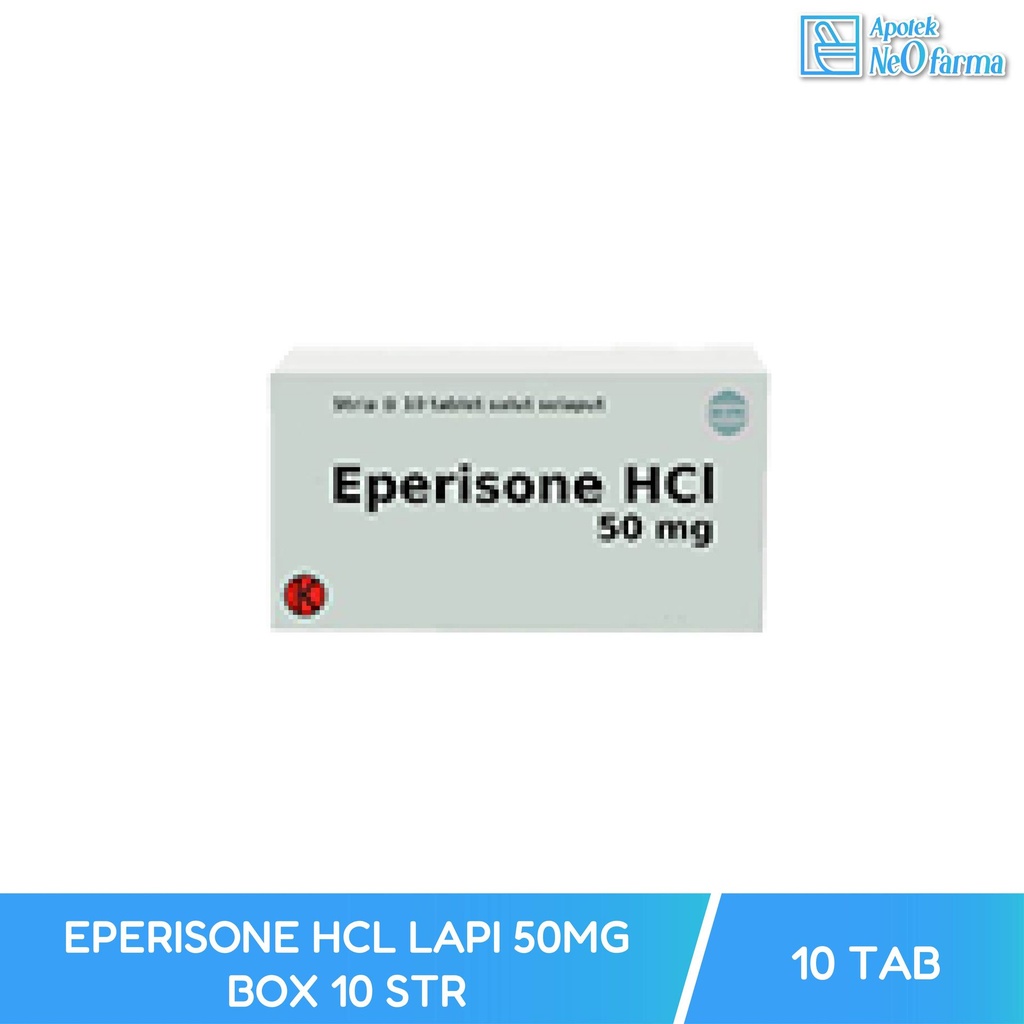 EPERISONE HCL LAPI 50MG BOX 10 STR @ 10 TAB