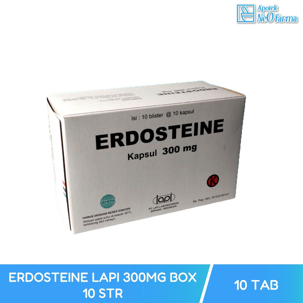 ERDOSTEINE LAPI 300MG BOX 10 STR @10 CAP