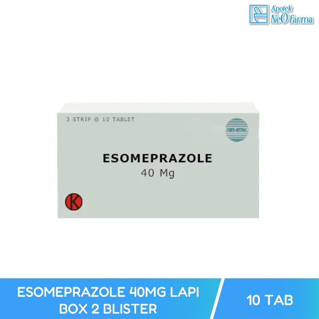 ESOMEPRAZOLE 40MG LAPI BOX 2 BLISTER @10 TABLET