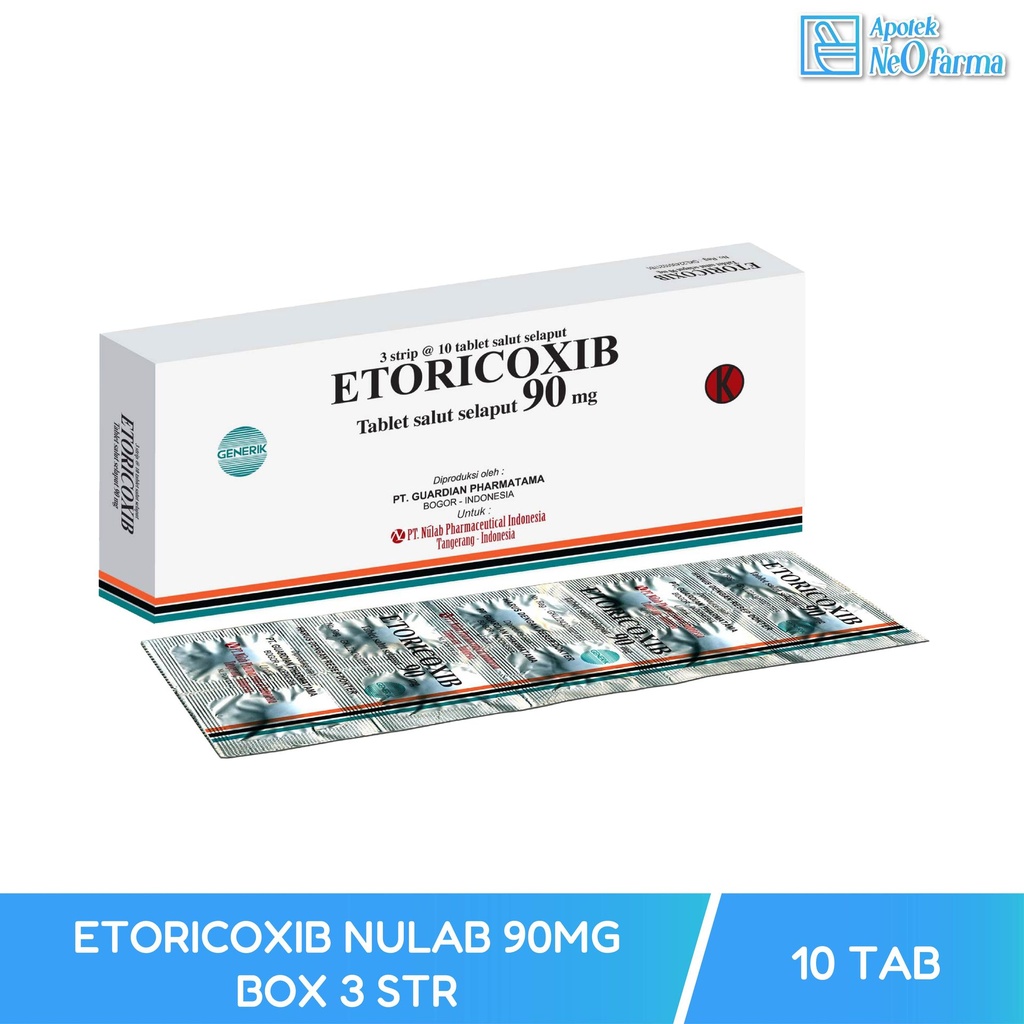 ETORICOXIB NULAB 90MG BOX 3 STR @10 TAB