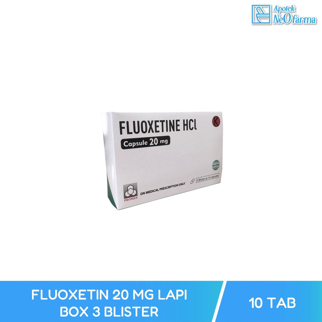 FLUOXETIN 20 MG LAPI BOX 3 BLISTER @10 TABLET