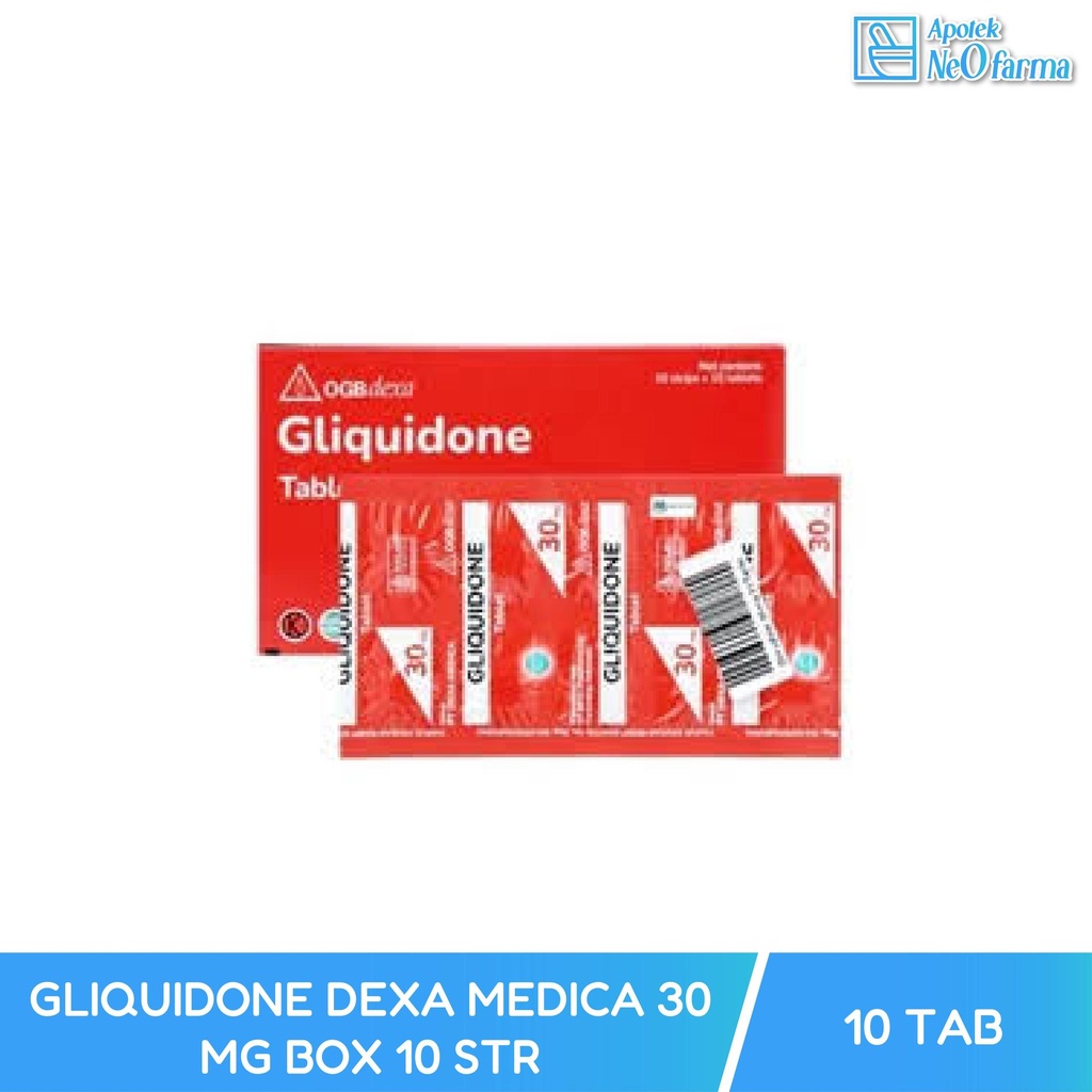 GLIQUIDONE DEXA MEDICA 30 MG BOX 10 STR @ 10 TAB