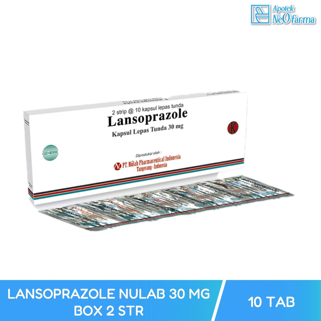 LANSOPRAZOLE NULAB 30 MG BOX 2 STR @ 10 CAP