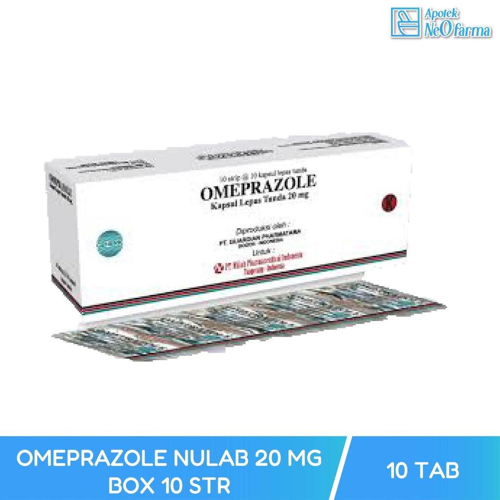 OMEPRAZOLE NULAB 20 MG BOX 10 STR @ 10 TAB