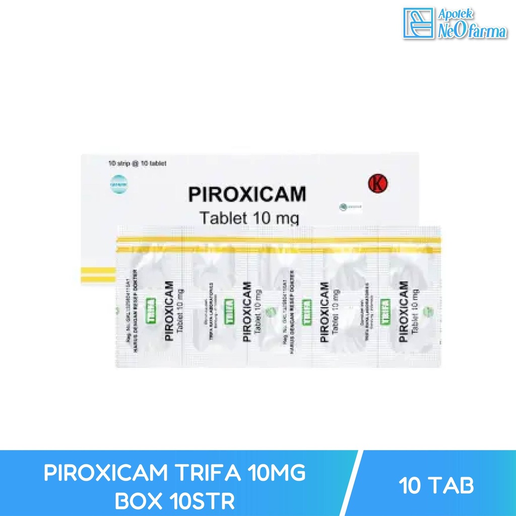 PIROXICAM TRIFA 10MG BOX 10STR @10 TAB
