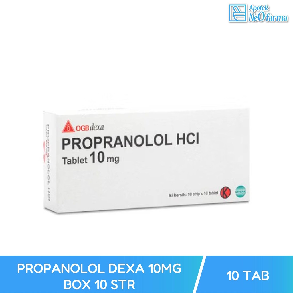 PROPANOLOL DEXA 10MG BOX 10 STR @10 TAB