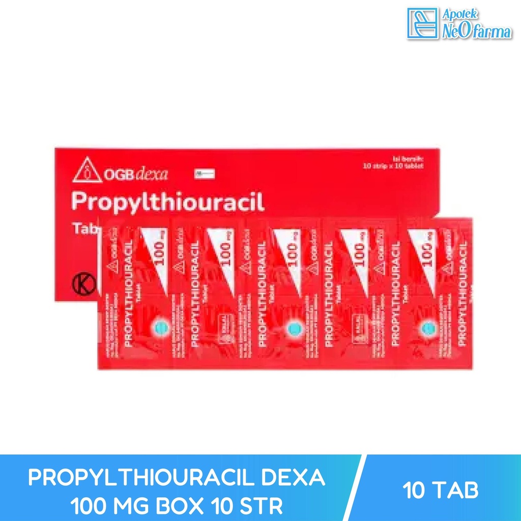PROPYLTHIOURACIL DEXA MEDICA 100 MG BOX 10 STR @ 10 TAB