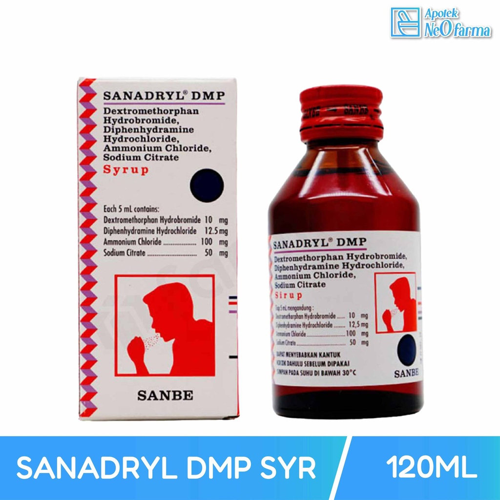 SANADRYL DMP SYR 120 ML