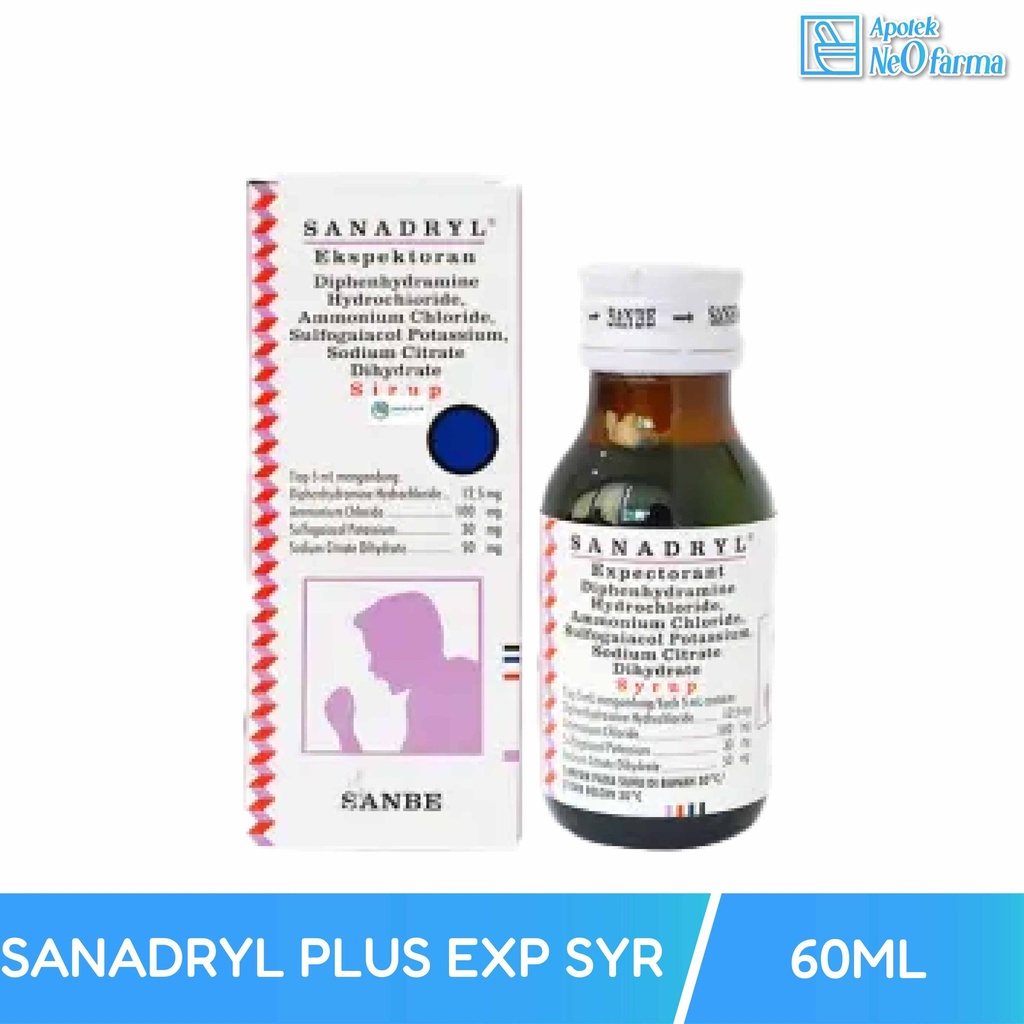 SANADRYL PLUS EXP SYR 60 ML
