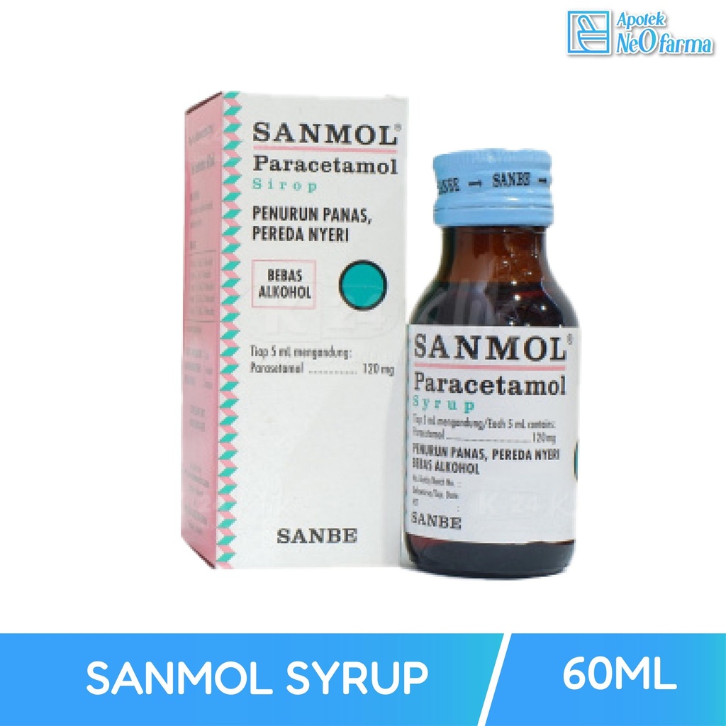 SANMOL PARACETAMOL SYR 60 ML