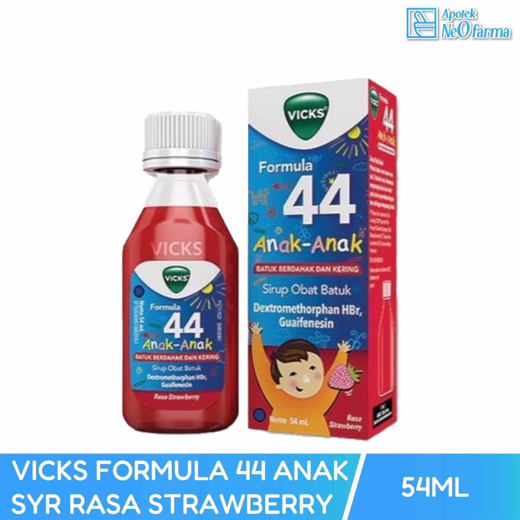 VICKS FORMULA 44 ANAK-ANAK SYR RASA STRAWBERRY 54 ML