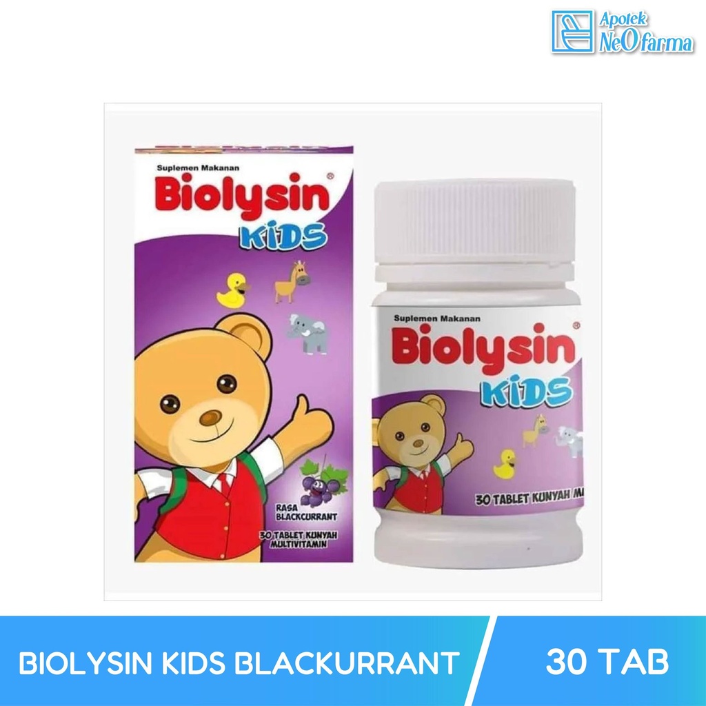 BIOLYSIN ACTIVE KIDS BLACKURRANT 1 BTL @ 30 TAB