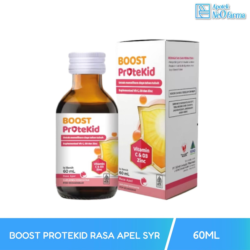 BOOST PROTEKID RASA APEL SYR BTL 60 ML