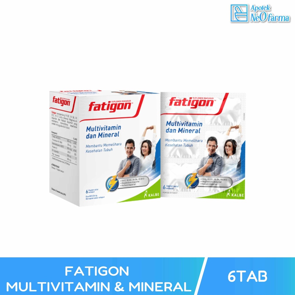 FATIGON MULTIVITAMIN MINERAL BOX 10 STR @ 6 CAP