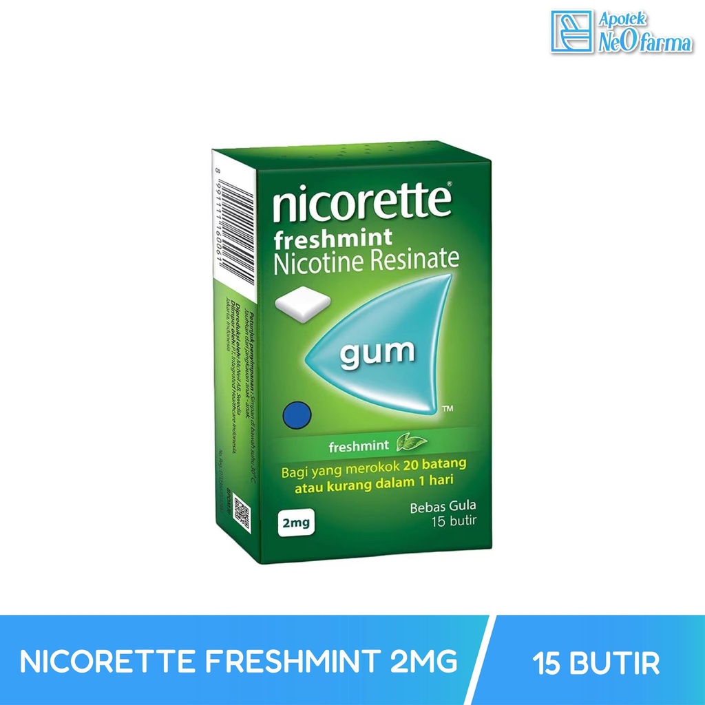 NICORETTE FRESHMINT 4MG 15 BUTIR