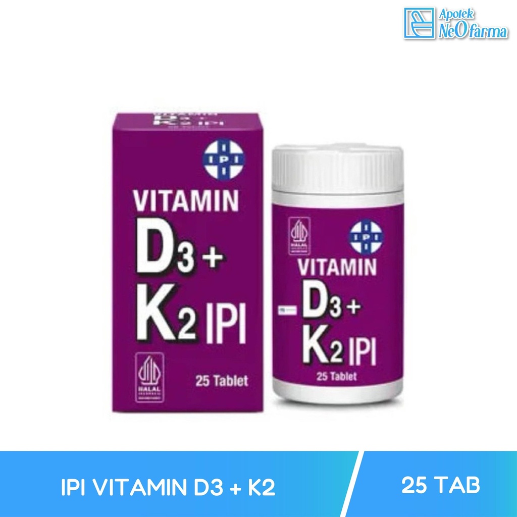 IPI VITAMIN D3 + K2 BTL 25 TAB