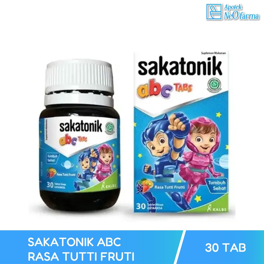 SAKATONIK ABC RASA TUTTI FRUTI 1 BTL @ 30 TAB