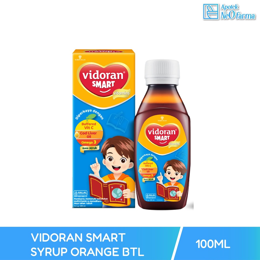 VIDORAN SMART SYRUP ORANGE BTL 100 ML